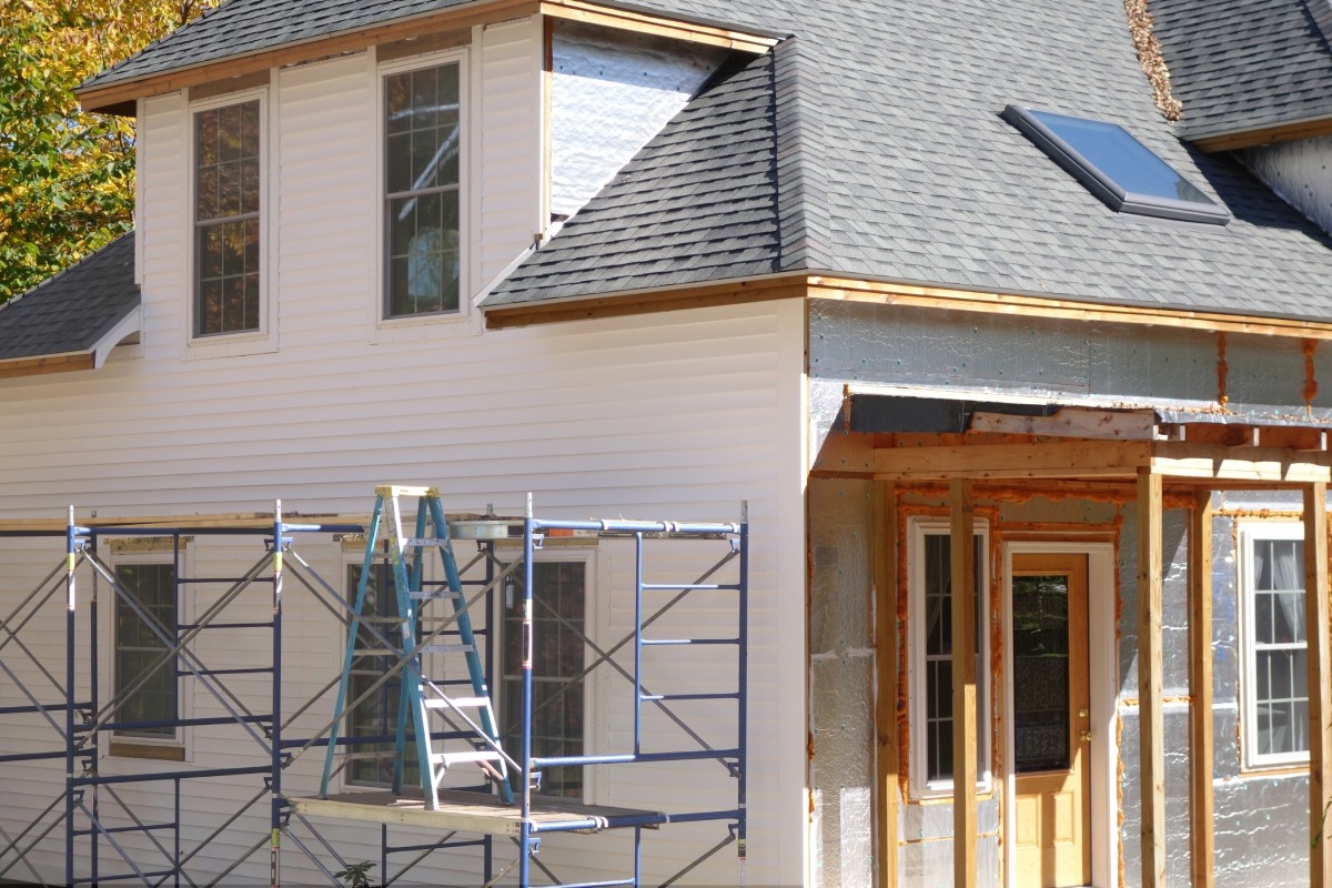 Siding Under Construction